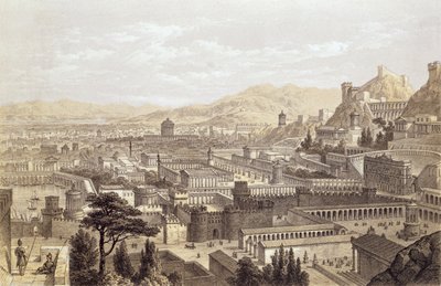 The City of Ephesus from Mount Coressus, engraved by T. Picken, 1859 by Edward Falkener